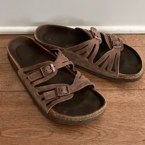 Birkenstock Granada sandals, size 39N soft footbed